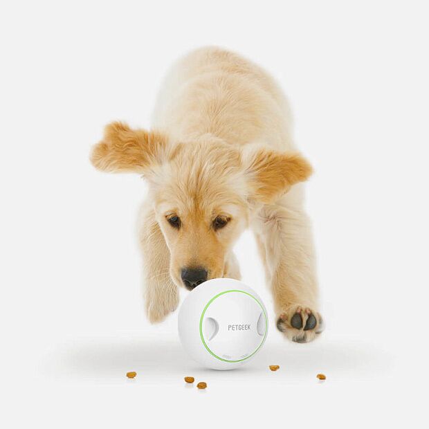 Интерактивная игрушка Petgeek Automatic Ball Pet Toys Rolling (White) - 2