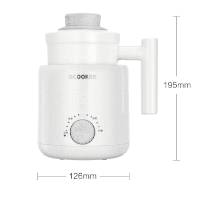 Чаша с регулируемой температурой Qcooker Ceramic Health Cup 0.6L (White/Белый) - 2