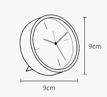 Настенные часы Yuihome Decor Simple And Silent Metal Alarm Clock (White/Белый) - 2