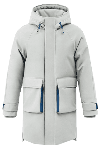 Куртка 90 Points Trendy Casual Hooded Down Jacket (White/Белый) - 1