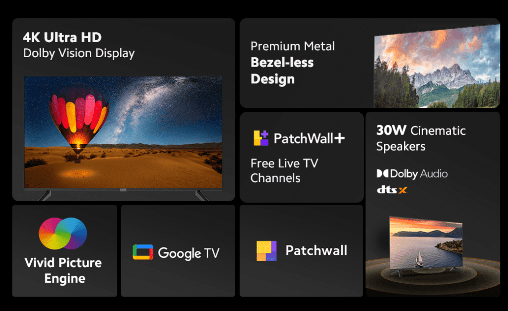 Технические характеристики телевизоров Xiaomi Smart TV X 